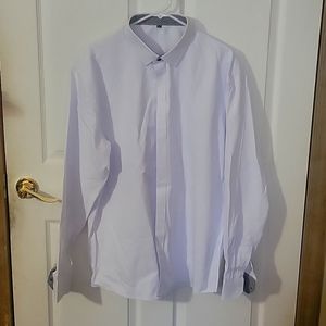 Mens White dress shirt xxxl